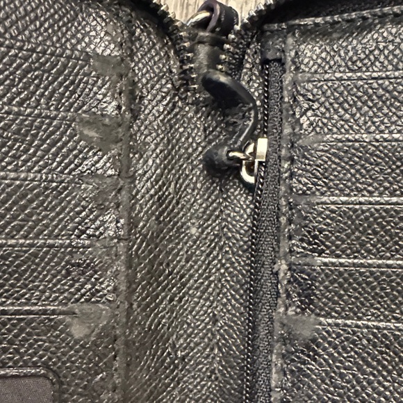 Coach Black and Brown Signature Wristlet - Picture 7 of 10